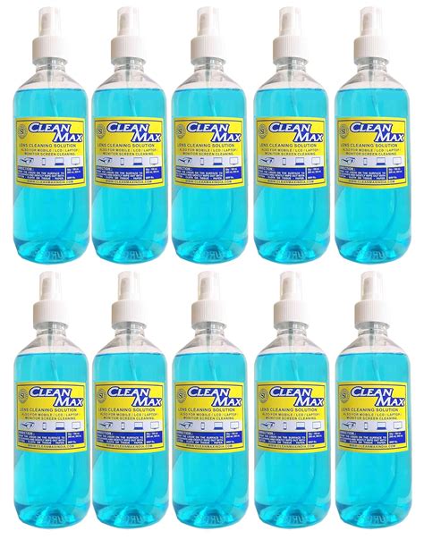 CLEANMAX Multipurpose Cleaning KIT 1000ml -Pack of 10- for Lens/Mobiles ...