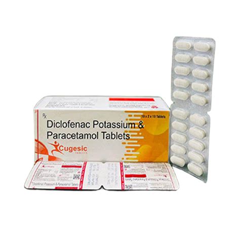 Cugesic - Diclofenac Potassium & Paracetamol Tablets - Revive Medicare ...