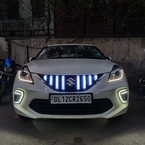 GTR Style LED Front Grill Compatible with Maruti Suzuki Baleno (2019-2 ...
