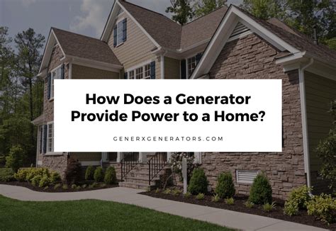 Image result for How Do Generators Work for Home