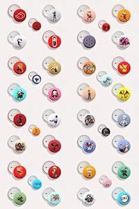 You Are Awesome - Anime Series Badges Random Set of 5 (58 mm x 58 mm ...