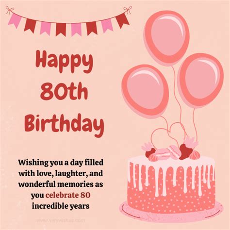 Happy 80th Birthday Wishes - 200+ Greetings & Quotes for Loved Ones ...