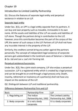 Partnership ACT - Hand written notes - Business Laws - Studocu