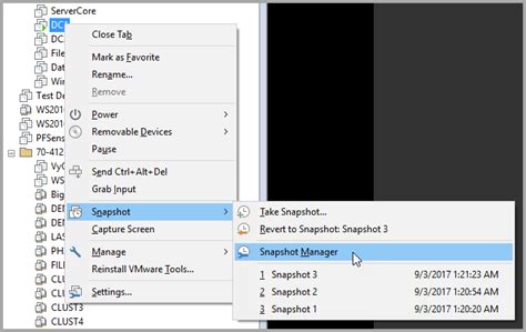 Image result for VMware Snapshot Tutorial