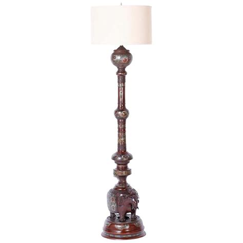Antique Bronze Elephant Floor Lamp at 1stDibs