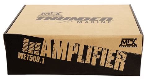 Buy MTX WET500.1 1000w Marine Mono Amplifier Class D+Amp Kit 4 Boat/ATV ...