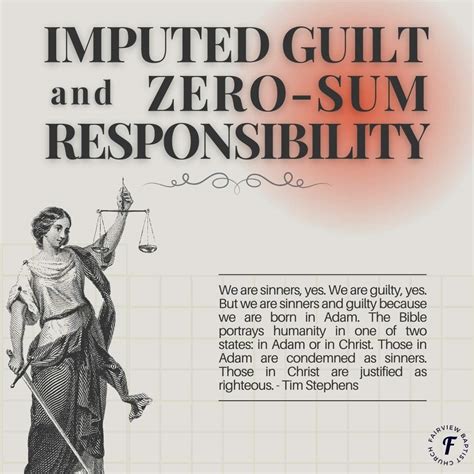 Imputed Guilt and Zero-Sum Responsibility - Fairview Baptist Church