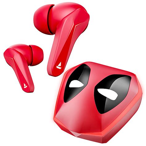 boAt Immortal 121 Deadpool Edition - Wireless Gaming Earbuds with Long ...