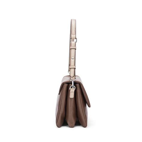 Buy Voyage Mousse Coffee Shoulder Bag | Lino Perros