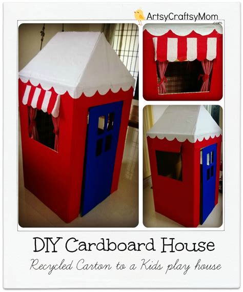 DIY Cardboard House - Artsy Craftsy Mom