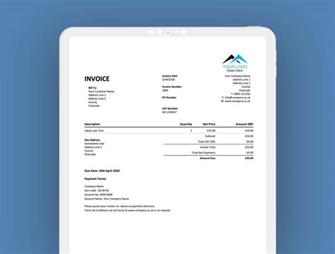 Xero Style ServiceM8 Invoice Template - Hazel Whicher - Worksheets Library