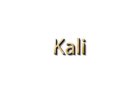 KALI NAME 3D 16618503 PNG