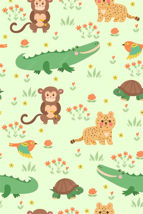 Tropical Animals Pattern 的图像结果