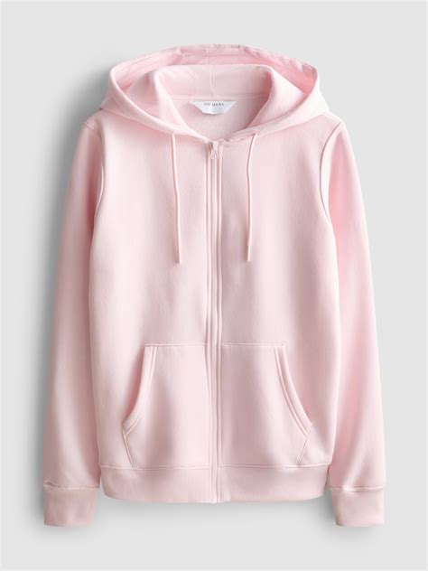 Womens Light Pink Zip-Up Hoodie | Primark