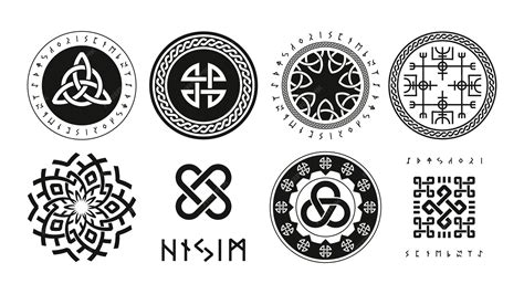 Premium Vector | Norse runic logo scandinavian pagan esoteric religion ...