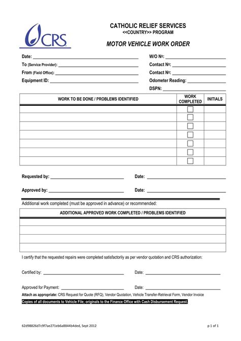 Free Printable Work Order Templates [Excel, Word, PDF] For Landscaping