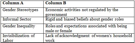 Worksheet: Role Played by Gender - Window on the Word Class 7 ...