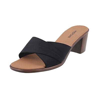 Buy Mochi Womens Synthetic Black Mules (Size (6 UK (39 EU)) at Amazon.in