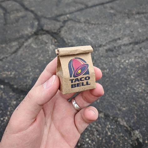 TACO BELL Miniature Bag keychain MAGNET Ornament Options - Etsy | Mini ...
