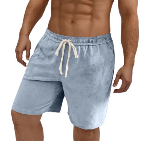 Black Mens Shorts Athletic Black Mens Shorts, Men's Suede Sports ...
