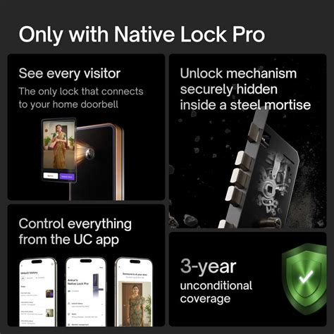 NATIVE By Urban Company Lock Pro with Camera Unlock & Doorbell Connect ...