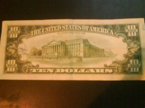 Billete de diez dólares estadounidenses