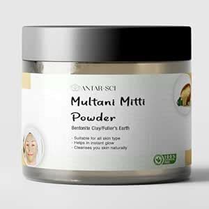 Antar-Sci 100% Natural Multani Mitti Powder | Face Pack For Glowing ...