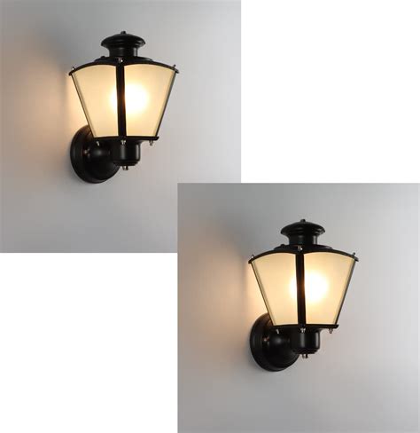 LIODOR Metal&frosted glass Waterproof Outdoor Lighting Exterior Wall ...