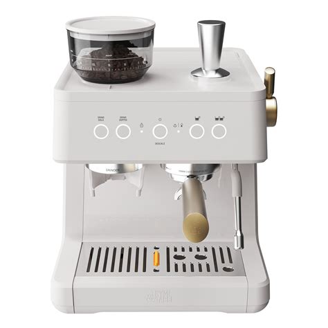 Free Shipping! Thyme & Table Espresso Machine, Sand White with Grind ...
