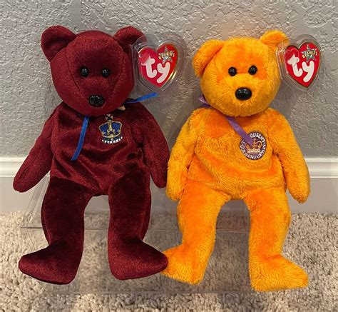 Ty Beanie Babies - Celebrations Bear (queen Elizabeth II Golden Jubilee ...