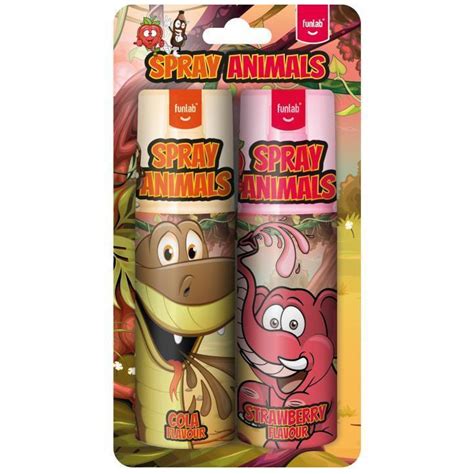 Funlab Snoep Candy Spray Animals 2x25ml - Snuffelstore