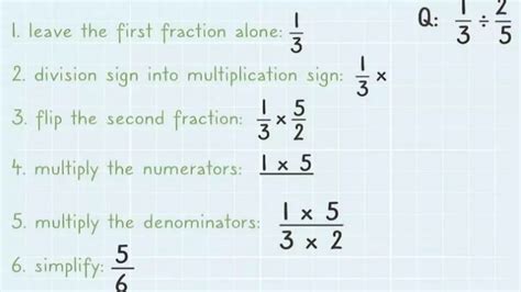 Image result for Division Fraction Examples