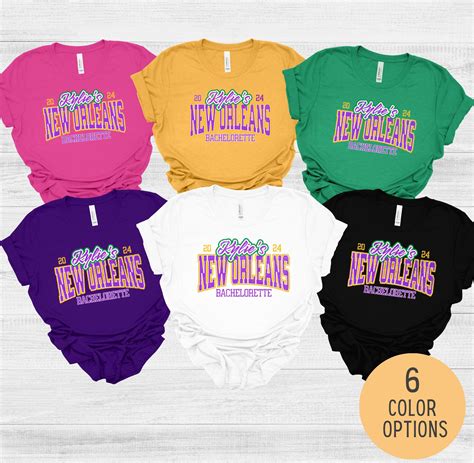 Matching NOLA Bachelorette Party T-shirts,new Orleans Bachelorette ...
