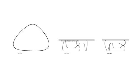 Isamo Noguchi Table Dwg Block For Autocad Designs Cad