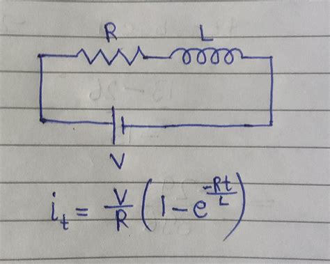 homework and exercises - Current flowing through an $LR$ circuit at any ...