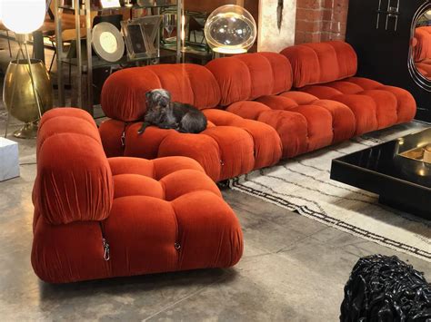 Mario Bellini - 1970S ORANGE CAMALEONDA 4 SECTIONAL SOFAS BY MARIO ...