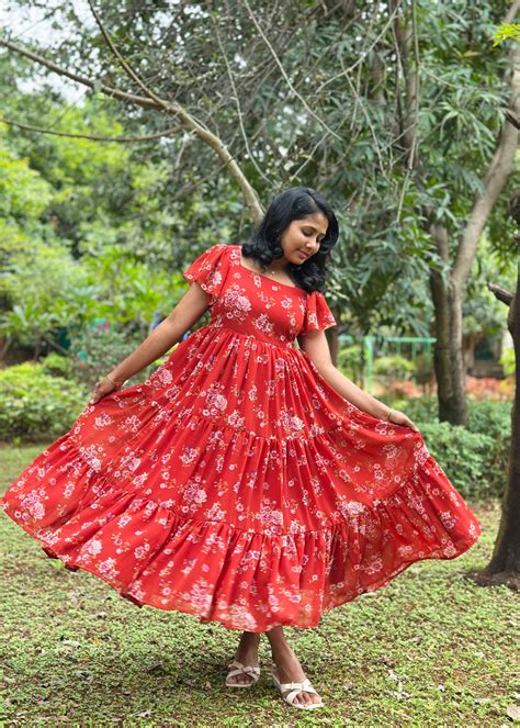 Cherry Bloom 3 tier dress – Mouri