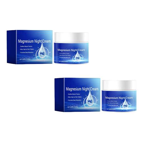 Topical Magnesium Cream for Sleep, Magnesium Lotion, Leg Cramps & Pain, Muscle Relaxation, Calm ...