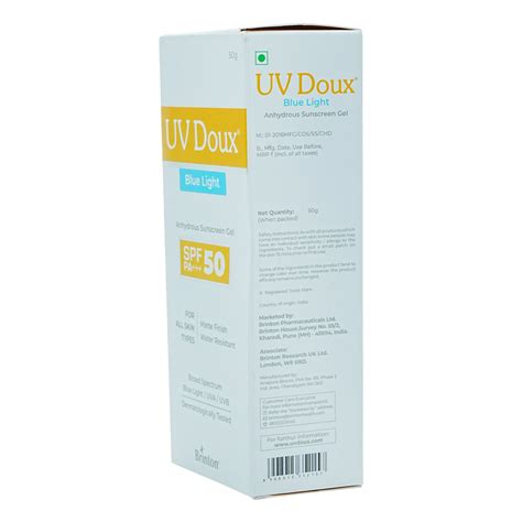 Uv Doux SPF 50+ Blue Light Sunscreen Gel 50 gm Price, Uses, Side ...