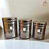 Buy MUKE Stainless Steel Kitchen Container 5 kg to 7 kg, set of 3 pcs ...