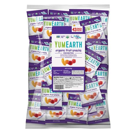 Buy YumEarth Fruit Flavored Snacks, 43- 0.7oz Snack Packs, y Friendly ...
