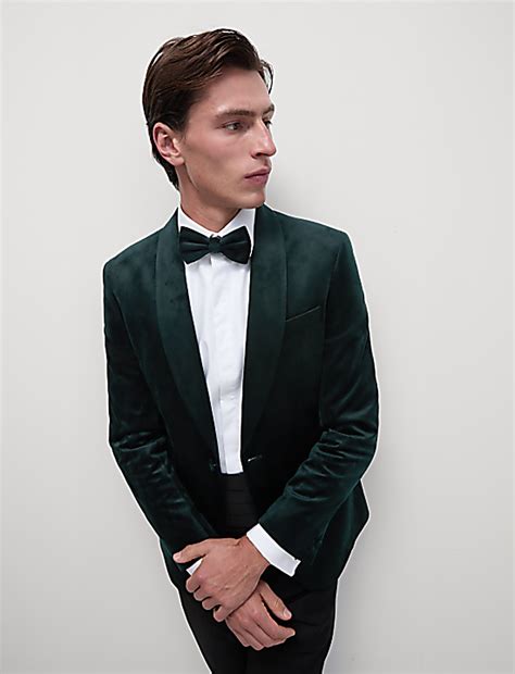 Buy Slim Fit Velvet Jacket at Marks & Spencer