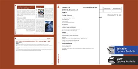 Eduqas GCSE English Language Past Papers: Paper 2 | Beyond