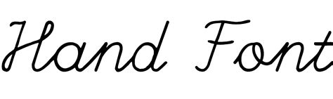 Image result for Hand Font