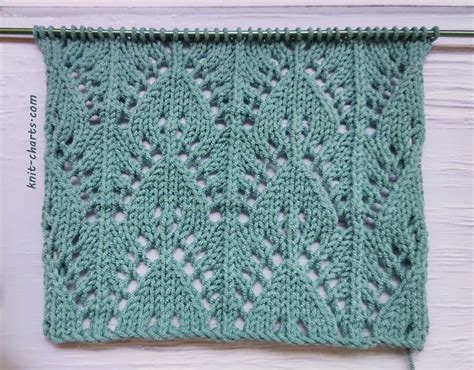 Image result for Knitting Leaf Pattern