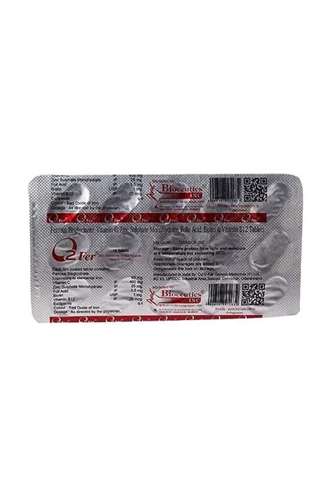 O2 Fer - Strip of 15 Tablets : Amazon.in: Health & Personal Care