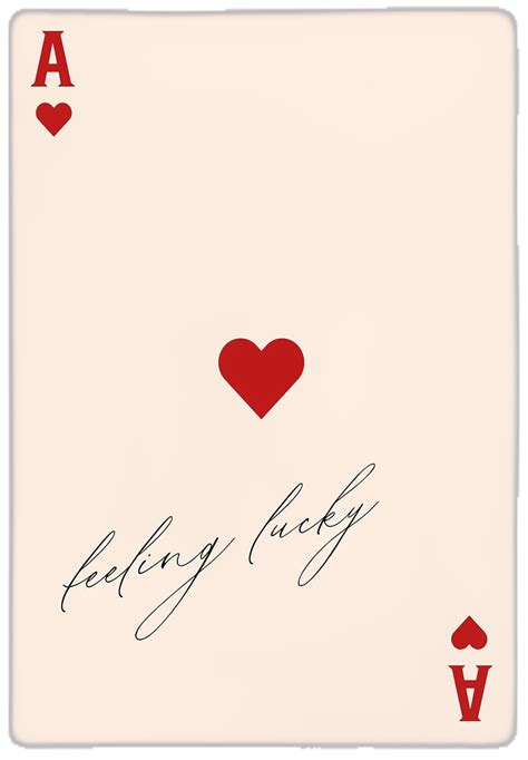 Ace Of Hearts Playing Card Poster | Hearts playing cards, Ace of hearts ...