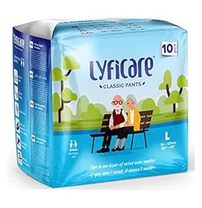 Buy lyficare Classic Pants-Adult Diaper| Large-10Pcs|Pack of 1 ...