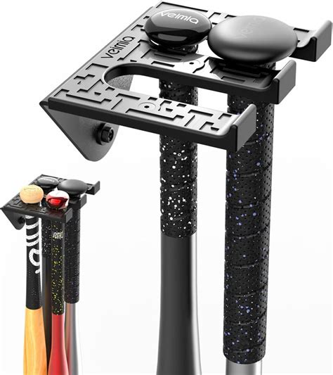 Buy veimia Baseball Bat Holder Wall Mount, Baseball Bat Storage Rack ...