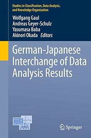 Buy German-Japanese Interchange of Data Analysis Results (Studies in ...